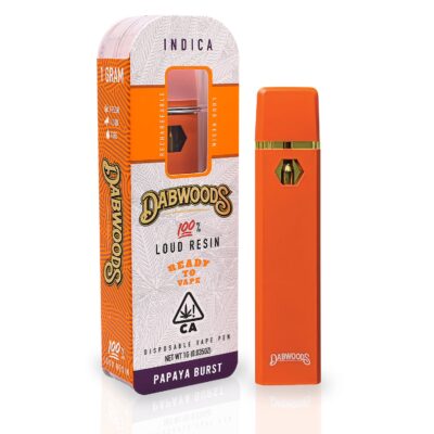 Dabwoods Pen Papaya Burst 1G Live Resin Vape