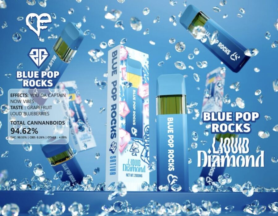 Blue Pop Rocks liquid diamond favorite disposable