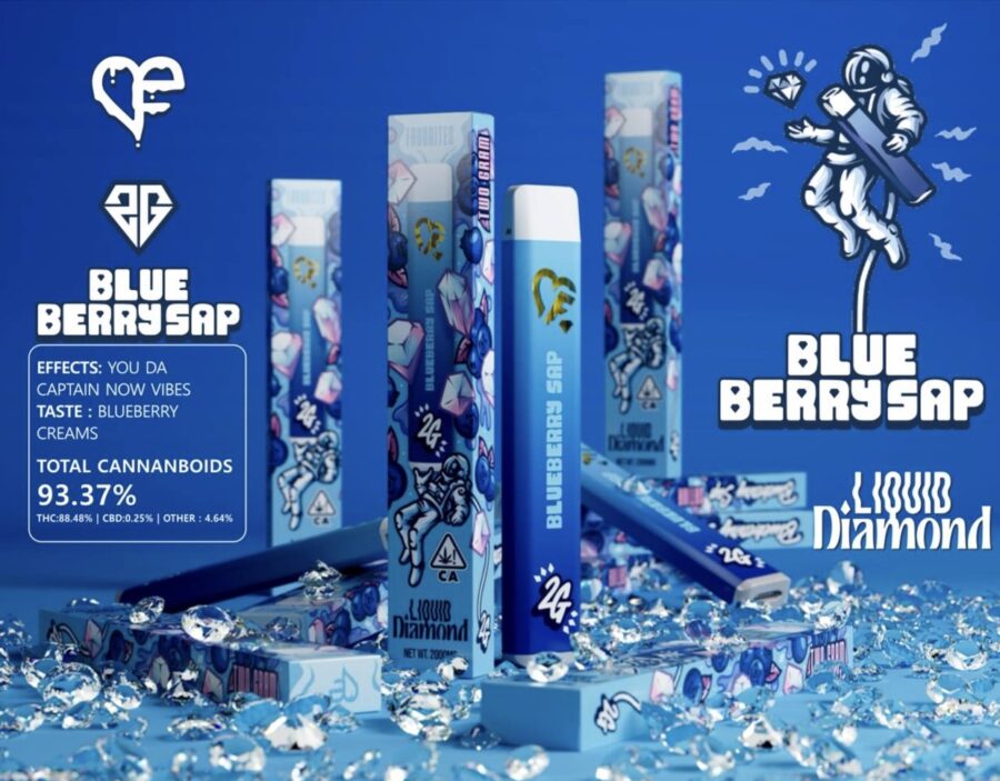 Blue Berry Sap liquid diamond favorite disposable