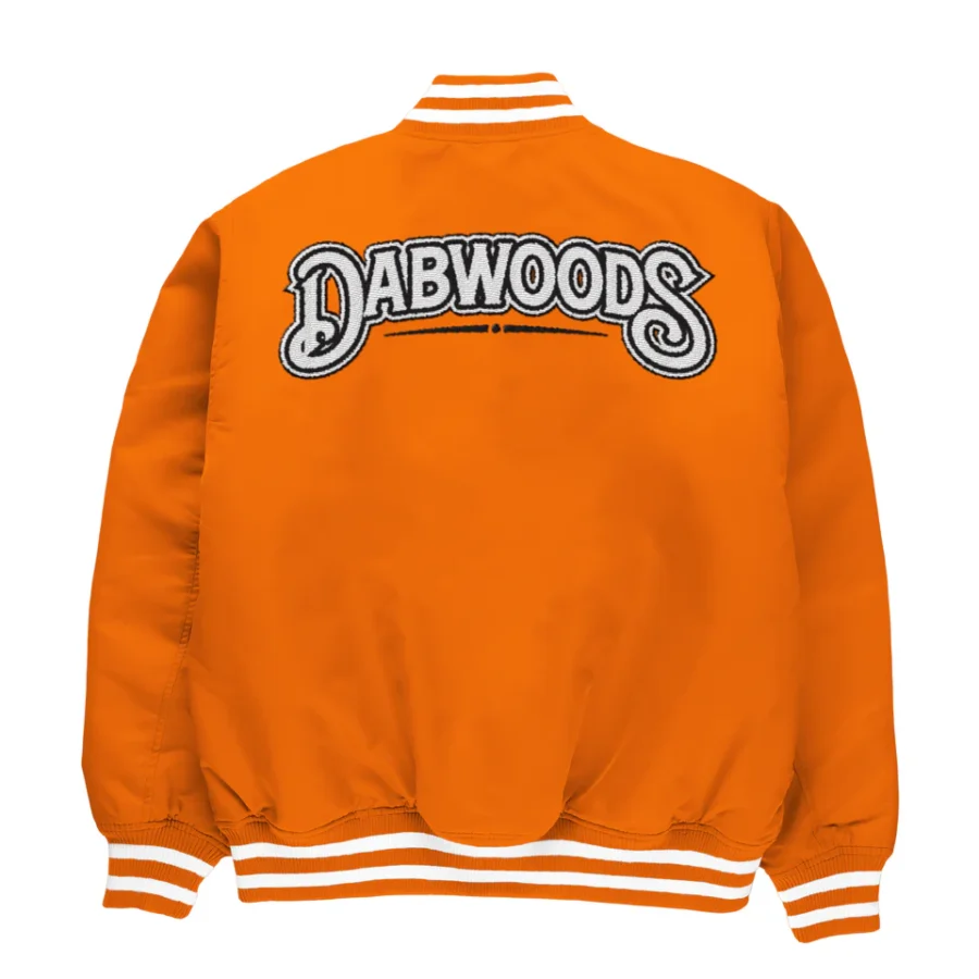 Dabwoods Orange Bomber Jacket - Image 2