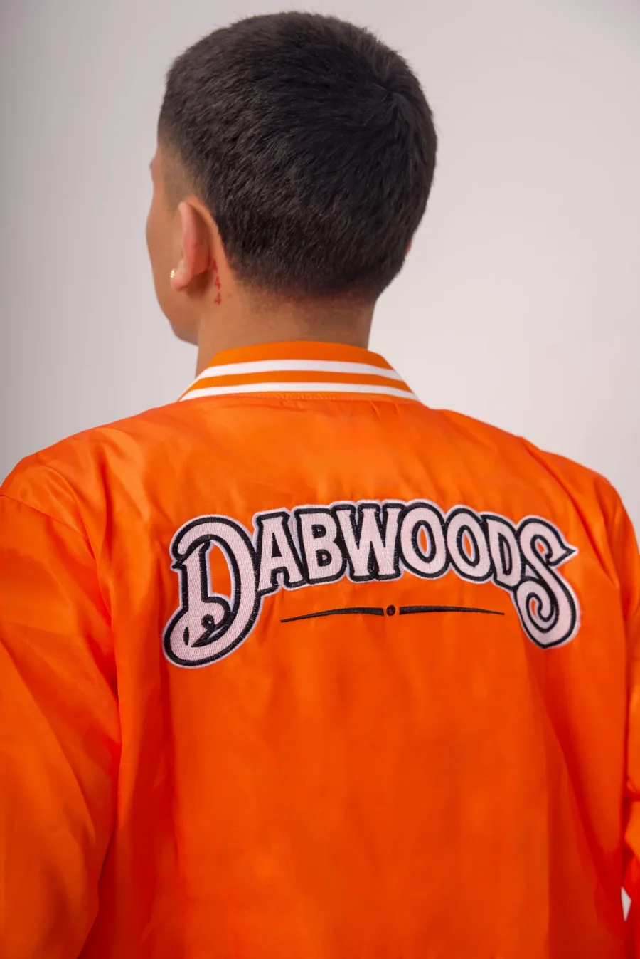 Orange Unisex Dabwoods Bomber Jacket