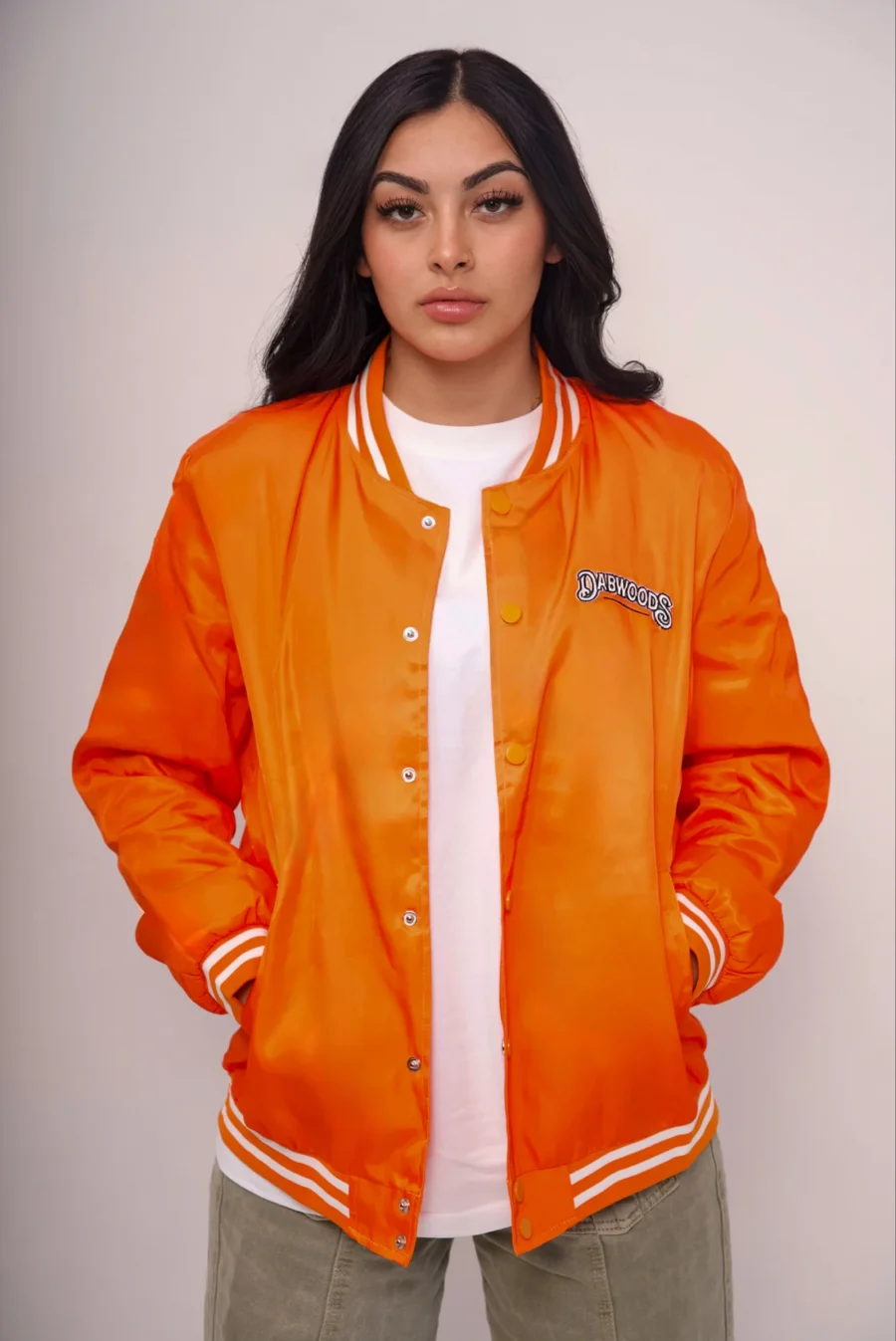 Orange Bomber Jacket