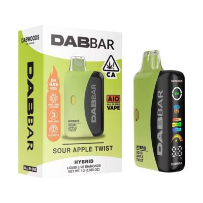 DABBAR 3.0 LIQUID LIVE DIAMONDS SOUR APPLE TWIST 1G