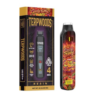 TERPWOODS ALL IN ONE DEVICE LIVE RESIN GASSY TAFFY 1G DABWOODS VAPE